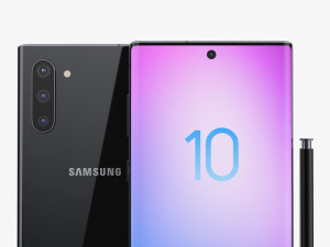 samsung galaxy note 10 all colors 3D 模型