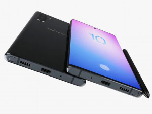 samsung galaxy note 10 all colors 3D Model