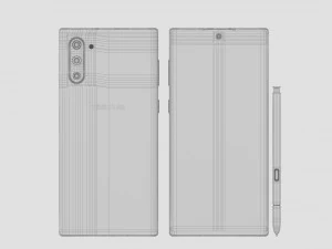 samsung galaxy note 10 all colors 3D Model