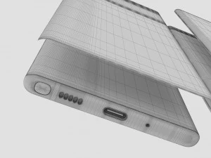 samsung galaxy note 10 all colors 3D Model
