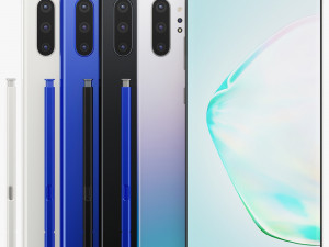 samsung galaxy note 10 plus all colors Modelo 3D