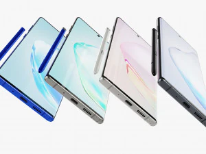 samsung galaxy note 10 plus all colors 3D Model