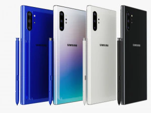 samsung galaxy note 10 plus all colors 3D Model