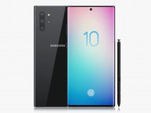 samsung galaxy note 10 plus all colors 3D Model