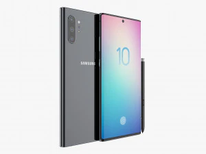 samsung galaxy note 10 plus all colors 3D Model