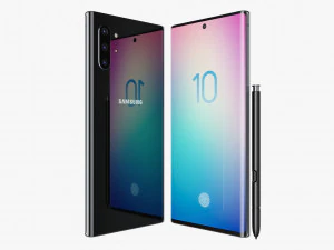samsung galaxy note 10 plus all colors 3D Model