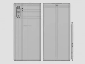 samsung galaxy note 10 plus all colors 3D Model