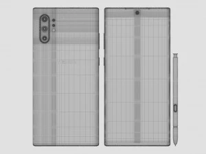 samsung galaxy note 10 plus all colors 3D Model