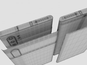 samsung galaxy note 10 plus all colors 3D Model