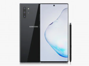 samsung galaxy note 10 and note 10 plus all colors 3D Model