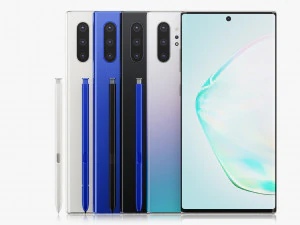 samsung galaxy note 10 and note 10 plus all colors 3D Model