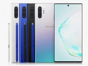 samsung galaxy note 10 and note 10 plus all colors 3D Model