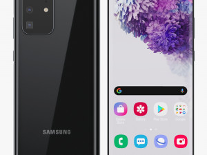 samsung galaxy s20 ultra black 3D Модель