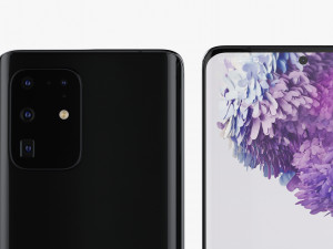 samsung galaxy s20 ultra black 3D Модель