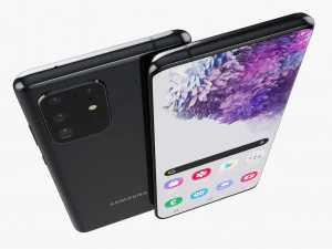 samsung galaxy s20 ultra black 3D Model