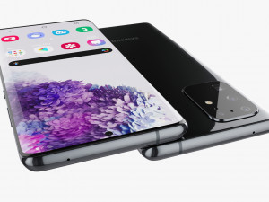 samsung galaxy s20 ultra black 3D Модель