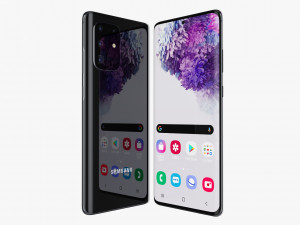samsung galaxy s20 ultra black 3D Модель