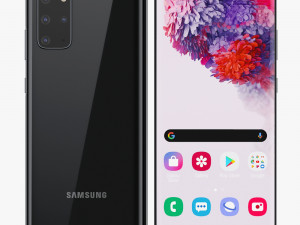 samsung galaxy s20 plus black 3D Модель