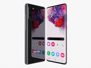 samsung galaxy s20 plus black 3D Модель