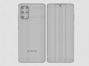 samsung galaxy s20 plus black 3D Модель