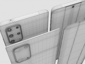samsung galaxy s20 plus black 3D Модель
