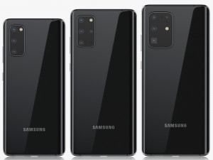 samsung galaxy s20 and s20 plus and s20 ultra black Modelo 3D