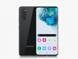 samsung galaxy s20 and s20 plus and s20 ultra black 3D Model