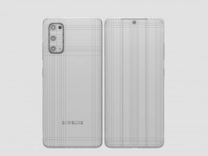 samsung galaxy s20 and s20 plus and s20 ultra black 3D Model