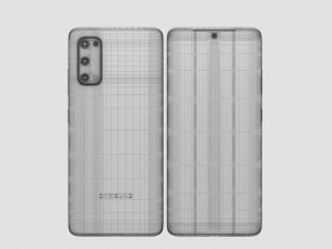 samsung galaxy s20 and s20 plus and s20 ultra black 3D Model
