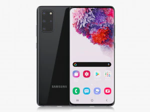 samsung galaxy s20 and s20 plus and s20 ultra black 3D Model