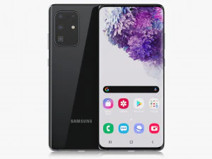 samsung galaxy s20 and s20 plus and s20 ultra black 3D Model
