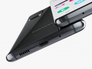 samsung galaxy s20 and s20 plus and s20 ultra black Modelo 3D