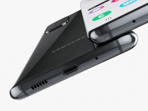 samsung galaxy s20 and s20 plus and s20 ultra black 3D Model