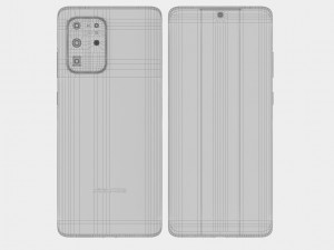 samsung galaxy s20 and s20 plus and s20 ultra black Modelo 3D