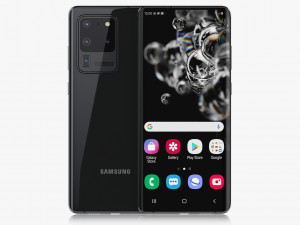 samsung galaxy s20 and s20 plus and s20 5g ultra cosmic black 3D 模型