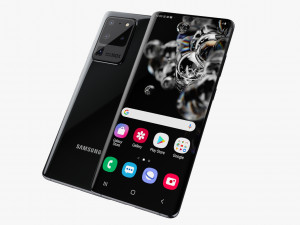 samsung galaxy s20 and s20 plus and s20 5g ultra cosmic black 3D 模型