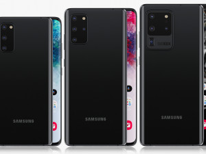 samsung galaxy s20 and s20 plus and s20 5g ultra cosmic black 3D 模型