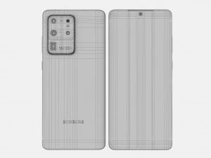 samsung galaxy s20 e s20 plus e s20 5g ultra c&oacute;smico preto Modelo 3D