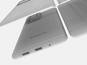 samsung galaxy s20 and s20 plus and s20 5g ultra cosmic black 3D 模型