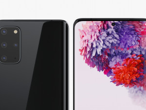 samsung galaxy s20 and s20 plus and s20 5g ultra cosmic black 3D 模型