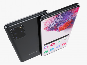 samsung galaxy s20 and s20 plus and s20 5g ultra cosmic black 3D 模型