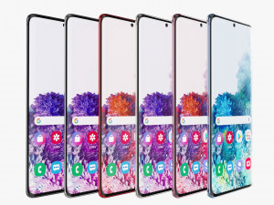 samsung galaxy s20 plus 5g all colors Modelo 3D