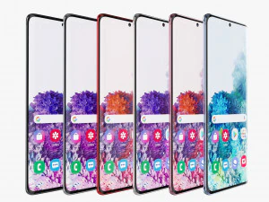 samsung galaxy s20 plus 5g all colors 3D Model