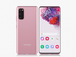 samsung galaxy s20 and s20 plus and s20 5g all colors 3D Model