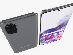 samsung galaxy s20 and s20 plus and s20 5g ultra cosmic black gray Modelo 3D
