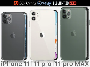 एप्पल आईफोन 11 प्रो 11 प्रो मैक्स 11 3D मॉडल