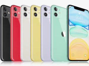 apple iphone 11 pro 11 pro max 11 all colors 3D Model