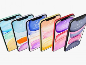 apple iphone 11 pro 11 pro max 11 all colors 3D Model