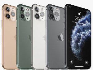 apple iphone 11 pro 11 pro max 11 all colors 3D in 3DExport