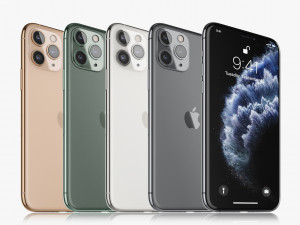 apple iphone 11 pro 11 pro max 11 all colors Model 3D